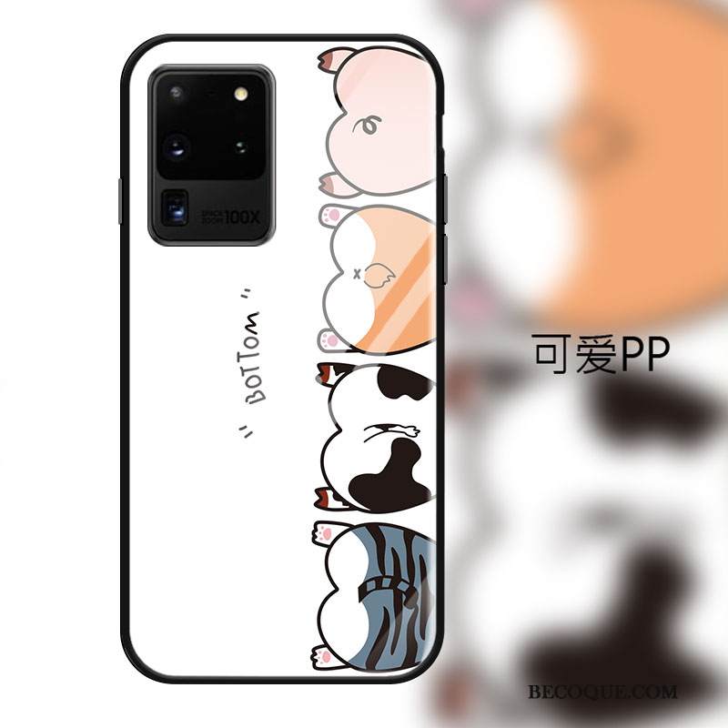 Kuori Samsung Galaxy S20 Ultra Suojaus Puhelimen Kuoret Bear, Kotelo Samsung Galaxy S20 Ultra Pehmeä Neste Pieni Lasi