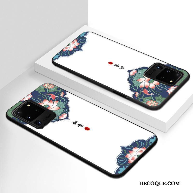 Kuori Samsung Galaxy S20 Ultra Suojaus Puhelimen Kuoret Punainen, Kotelo Samsung Galaxy S20 Ultra Luova Trendi Tuuli