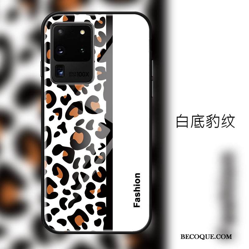 Kuori Samsung Galaxy S20 Ultra Tila Leopardi Puhelimen Kuoret, Kotelo Samsung Galaxy S20 Ultra Pehmeä Neste Lasi Persoonallisuus