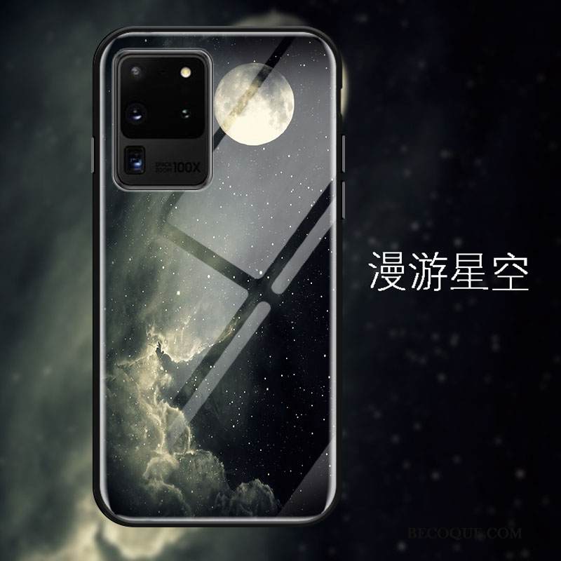 Kuori Samsung Galaxy S20 Ultra Tila Trendi Jauhe, Kotelo Samsung Galaxy S20 Ultra Suojaus Puhelimen Kuoret Tähtitaivas