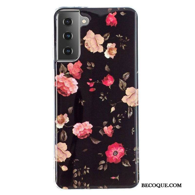 Kuori Samsung Galaxy S21 5G Fluoresoiva Kukkasarja