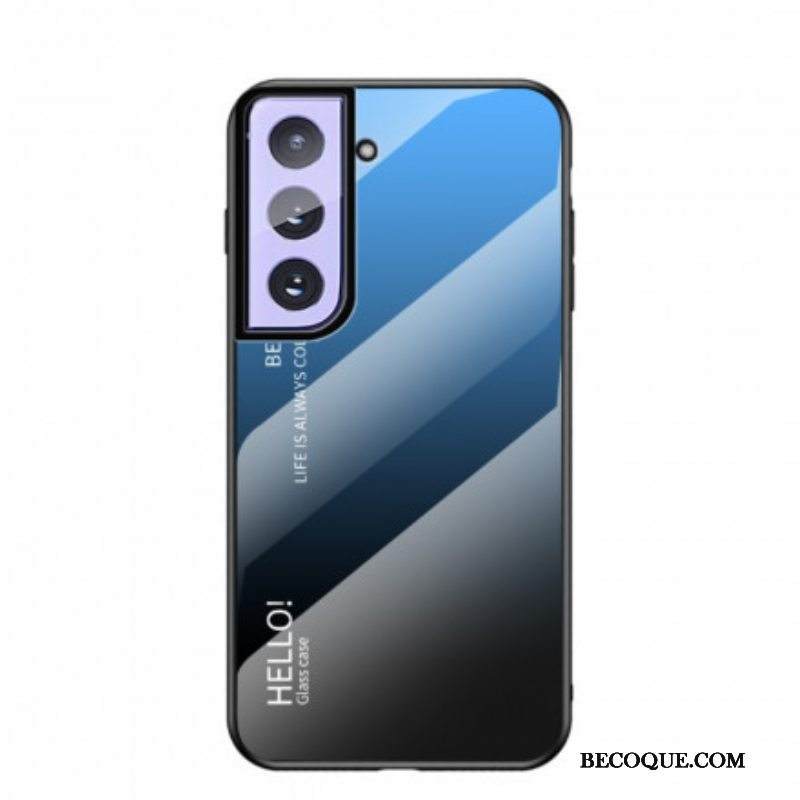Kuori Samsung Galaxy S21 5G Karkaistu Lasi Hello