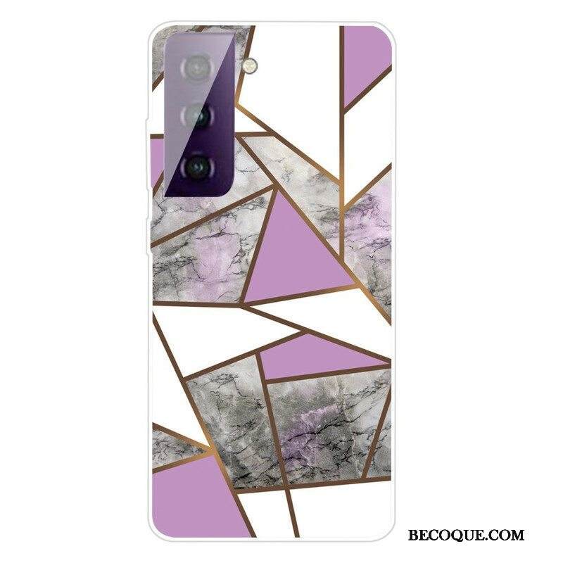 Kuori Samsung Galaxy S21 FE Geometrinen Marmori
