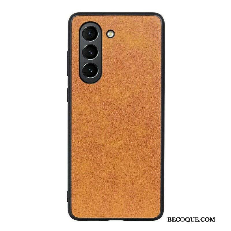 Kuori Samsung Galaxy S21 FE Hienostunut Ilme Nahkaefekti