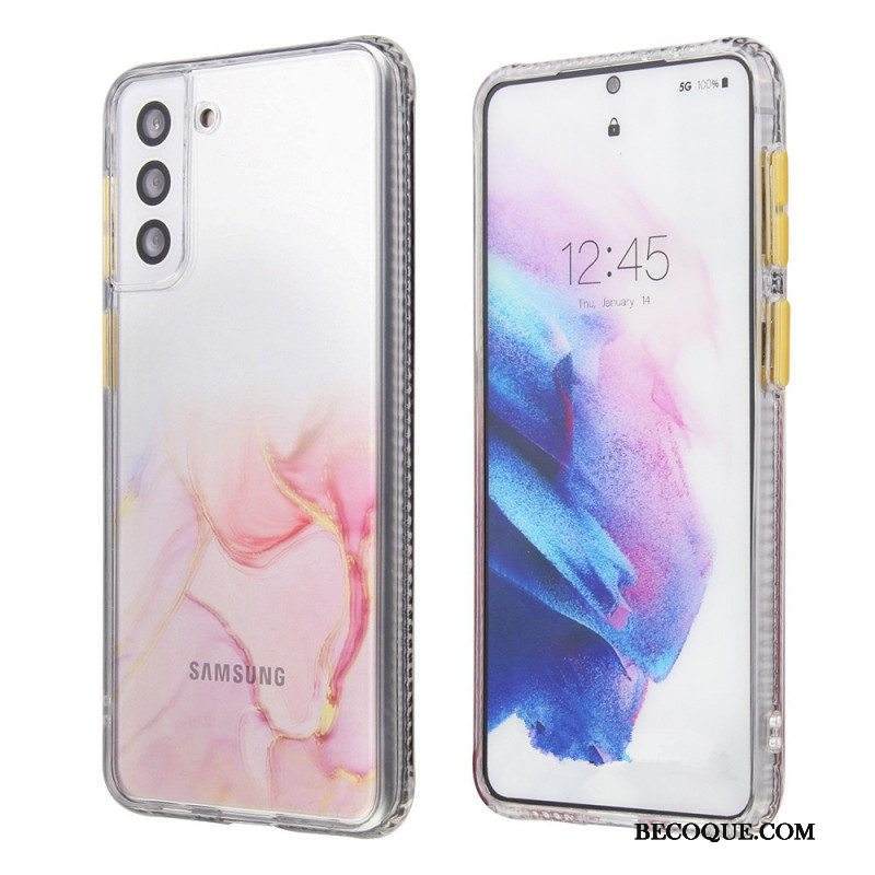 Kuori Samsung Galaxy S22 5G Marble Effect -hybridi