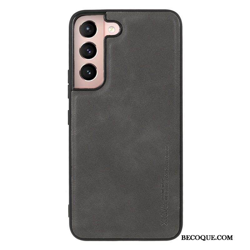 Kuori Samsung Galaxy S22 5G X-tason Vintage-nahkaefekti