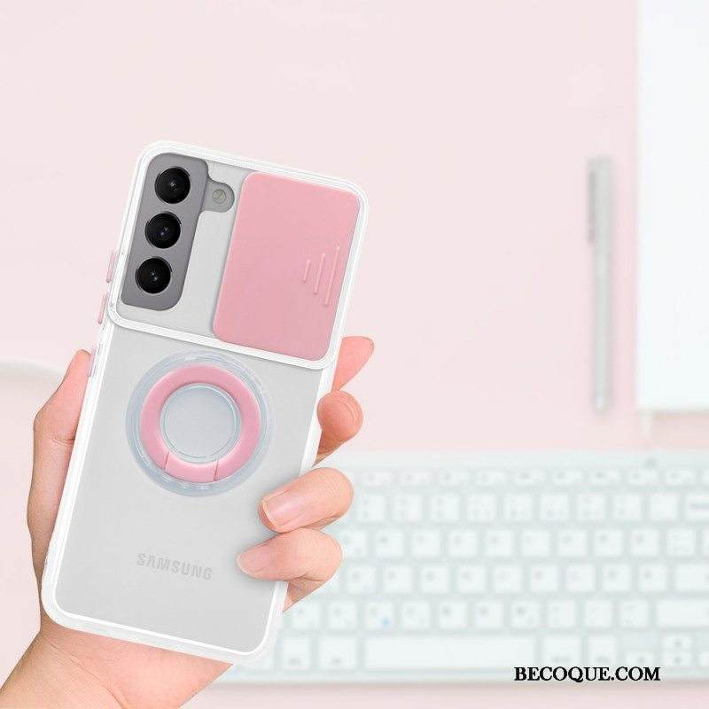 Kuori Samsung Galaxy S22 Plus 5G Rengastuki Ja Linssisuojat