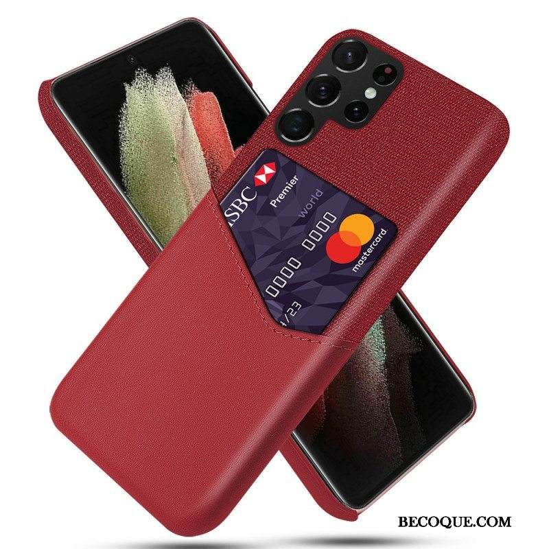 Kuori Samsung Galaxy S22 Ultra 5G Ksq-korttikotelo