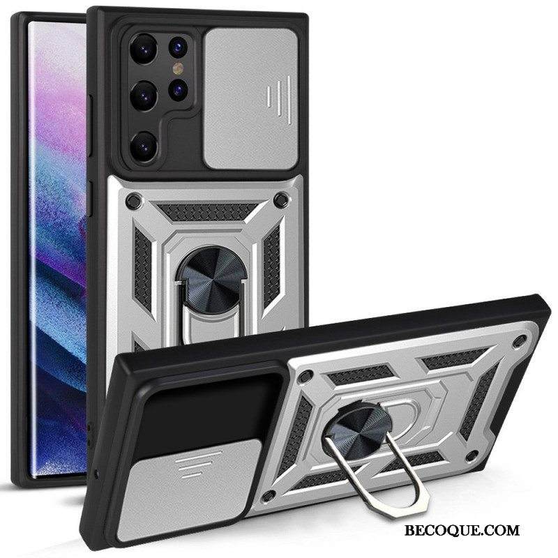 Kuori Samsung Galaxy S22 Ultra 5G Suunniteltu Linssin Pidike Ja Suojat