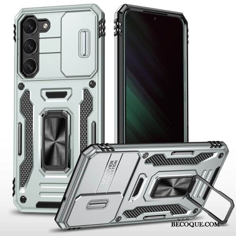 Kuori Samsung Galaxy S23 Plus 5G Kameran Kansi Ja Teline