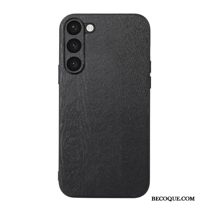 Kuori Samsung Galaxy S23 Plus 5G Tyylikäs Nahkainen Puuefekti