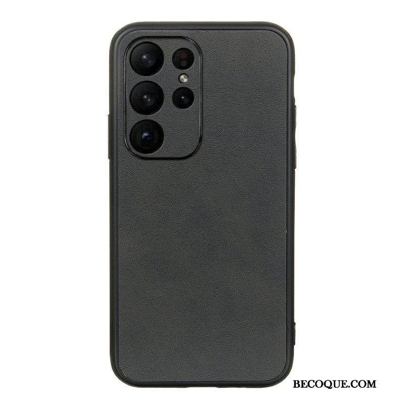 Kuori Samsung Galaxy S23 Ultra 5G Hienostunut Ilme Nahkaefekti