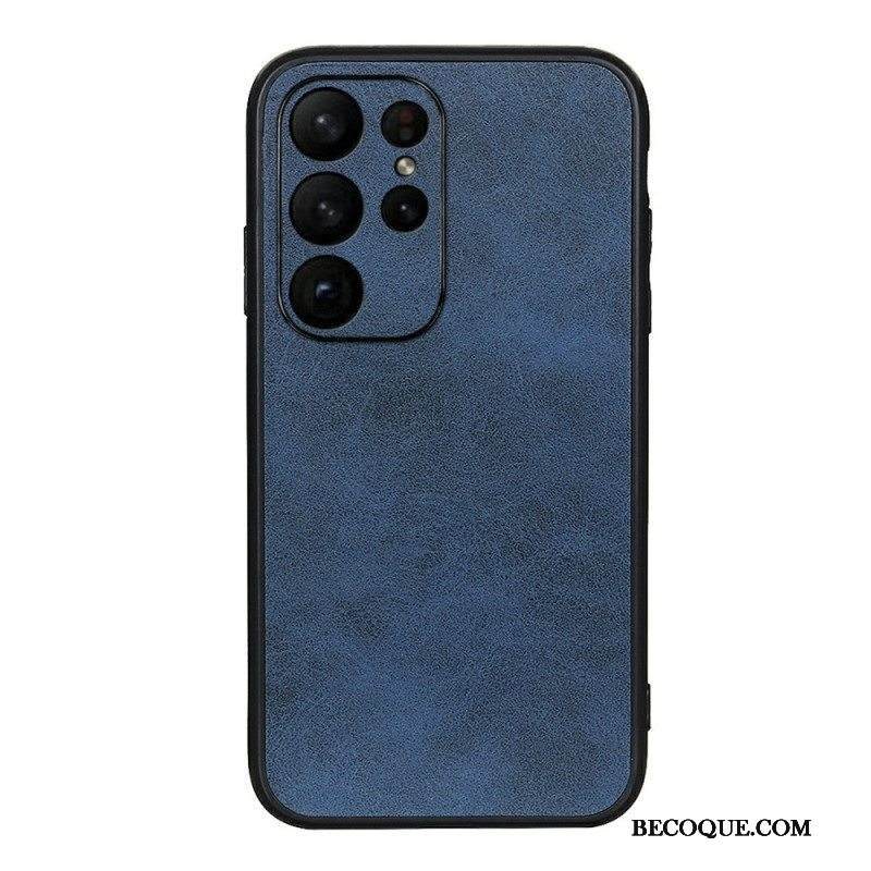 Kuori Samsung Galaxy S23 Ultra 5G Hienostunut Ilme Nahkaefekti