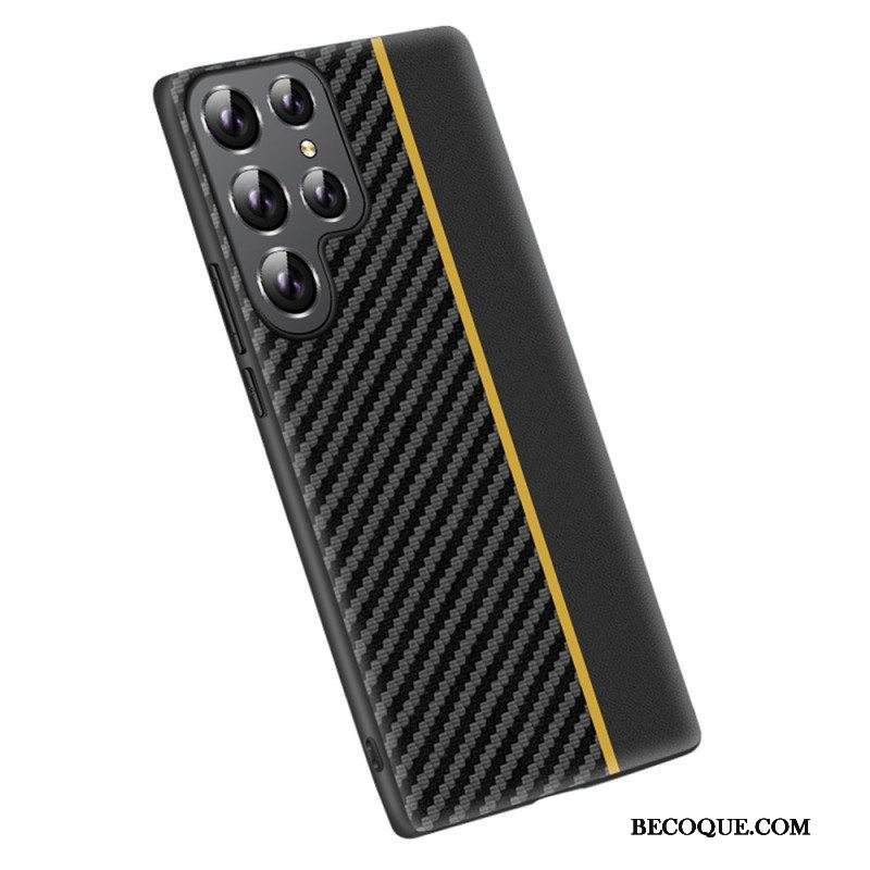 Kuori Samsung Galaxy S23 Ultra 5G Hiilikuitulinja