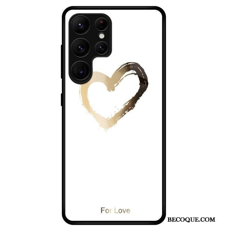 Kuori Samsung Galaxy S23 Ultra 5G Karkaistu Lasi Sydän