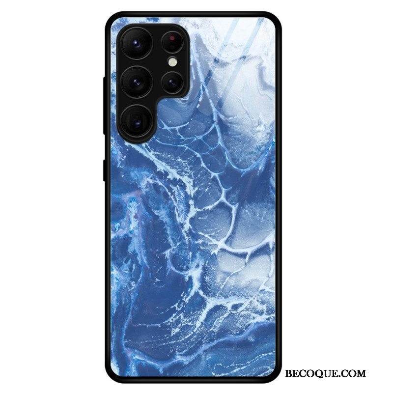 Kuori Samsung Galaxy S23 Ultra 5G Marmorivärit Karkaistu Lasi