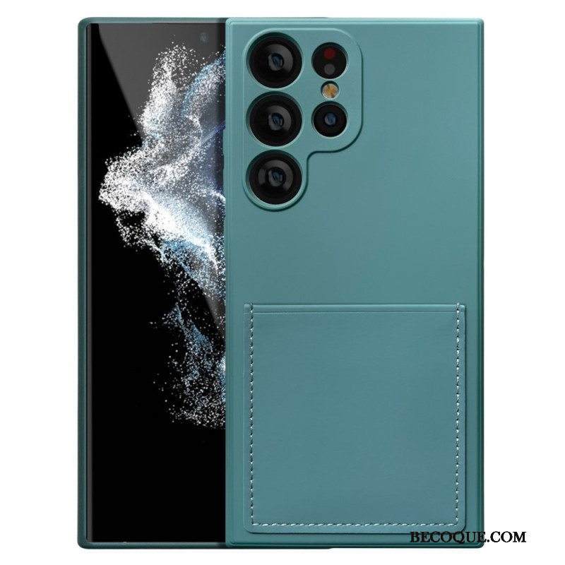 Kuori Samsung Galaxy S23 Ultra 5G Nestemäinen Silikonikorttikotelo