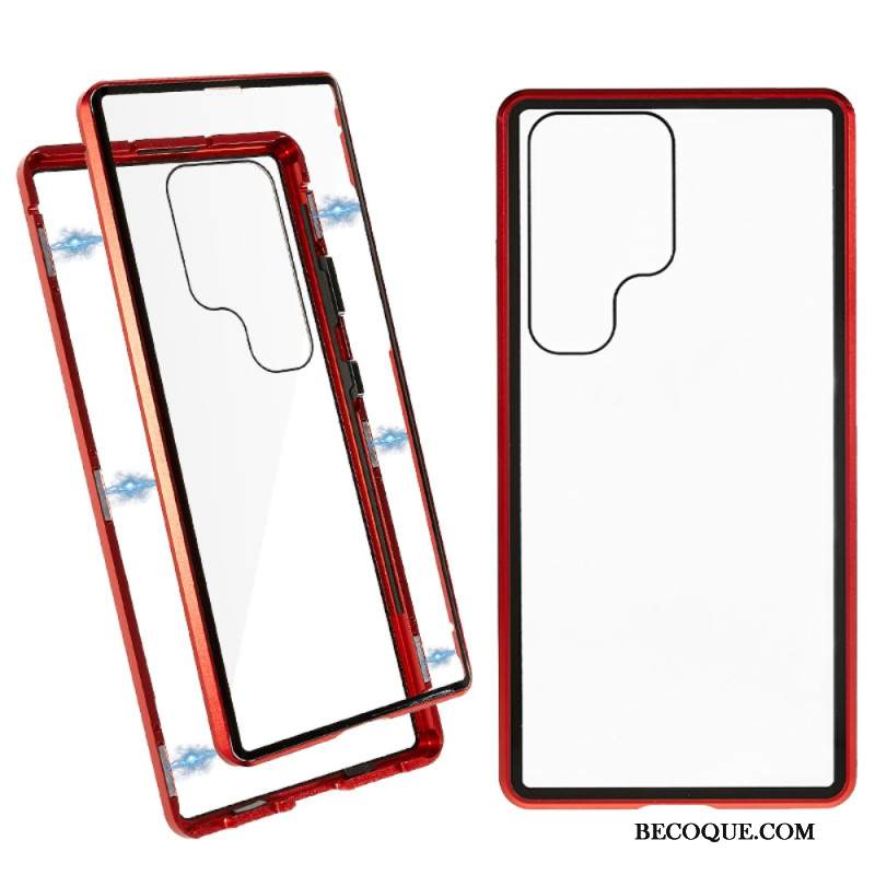 Kuori Samsung Galaxy S24 Ultra 5g Magneettinen Karkaistu Lasi Ja Kaksoissuojaus