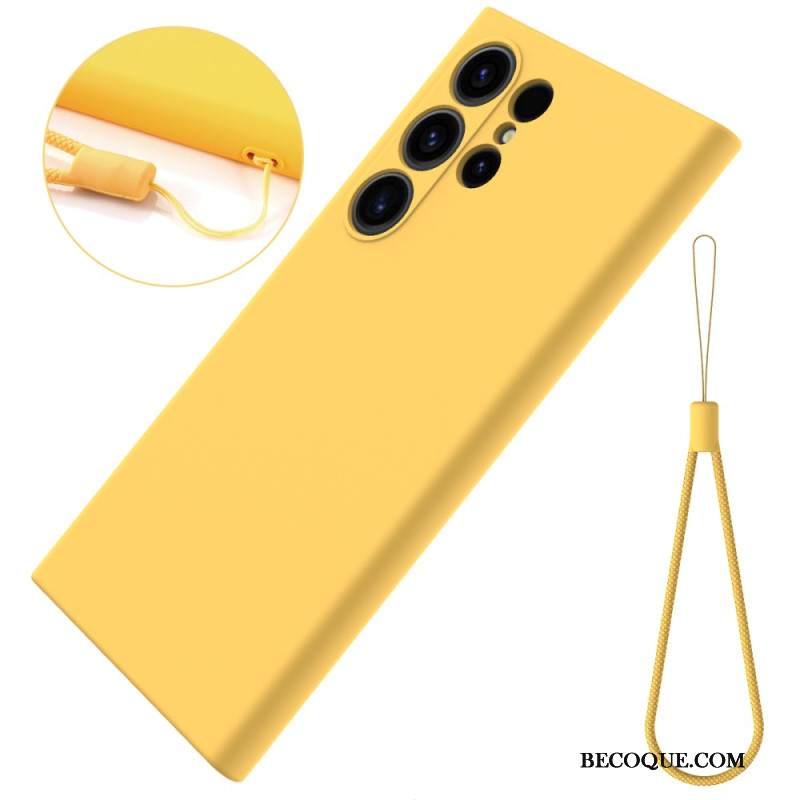 Kuori Samsung Galaxy S24 Ultra 5g Nestemäinen Silikonihihna