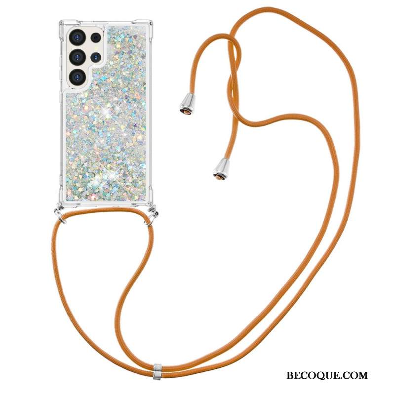 Kuori Samsung Galaxy S24 Ultra 5g Paljetoitu Johto