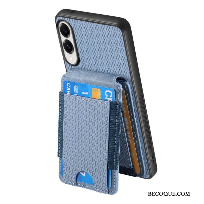 Kuori Samsung Galaxy S25 5g Edge Ensiluokkainen Hiilikuitukorttikotelo Ja Jalusta