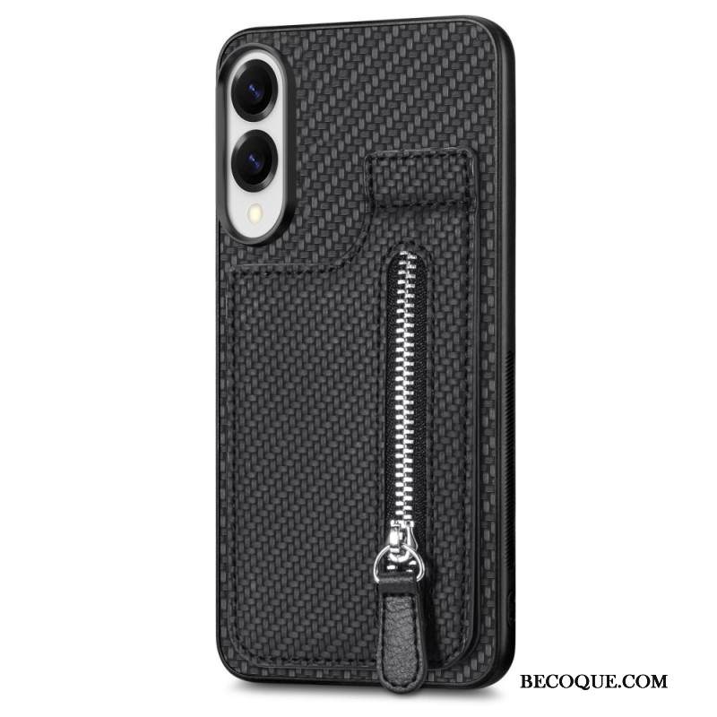 Kuori Samsung Galaxy S25 5g Edge Hiilikuituinen Korttikotelo Ja Kolikkokukkaro