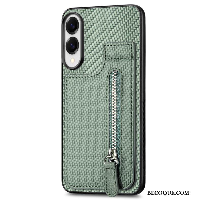 Kuori Samsung Galaxy S25 5g Edge Hiilikuituinen Korttikotelo Ja Kolikkokukkaro