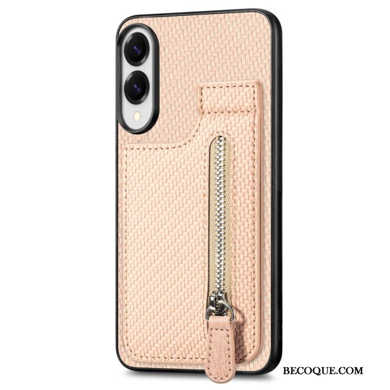 Kuori Samsung Galaxy S25 5g Edge Hiilikuituinen Korttikotelo Ja Kolikkokukkaro