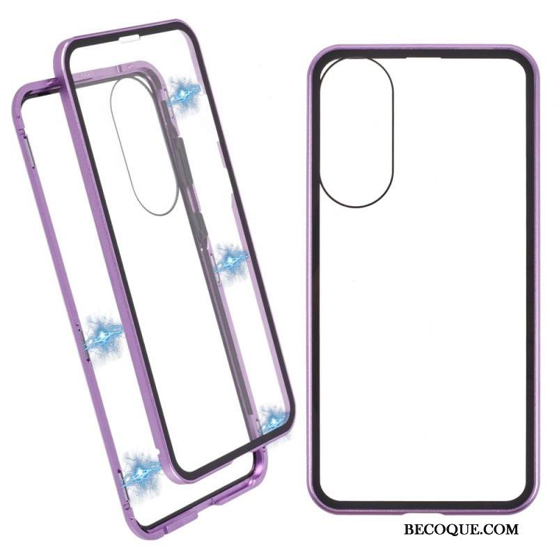 Kuori Samsung Galaxy S25 5g Edge Karkaistu Lasi Ja Magneettinen Kehys