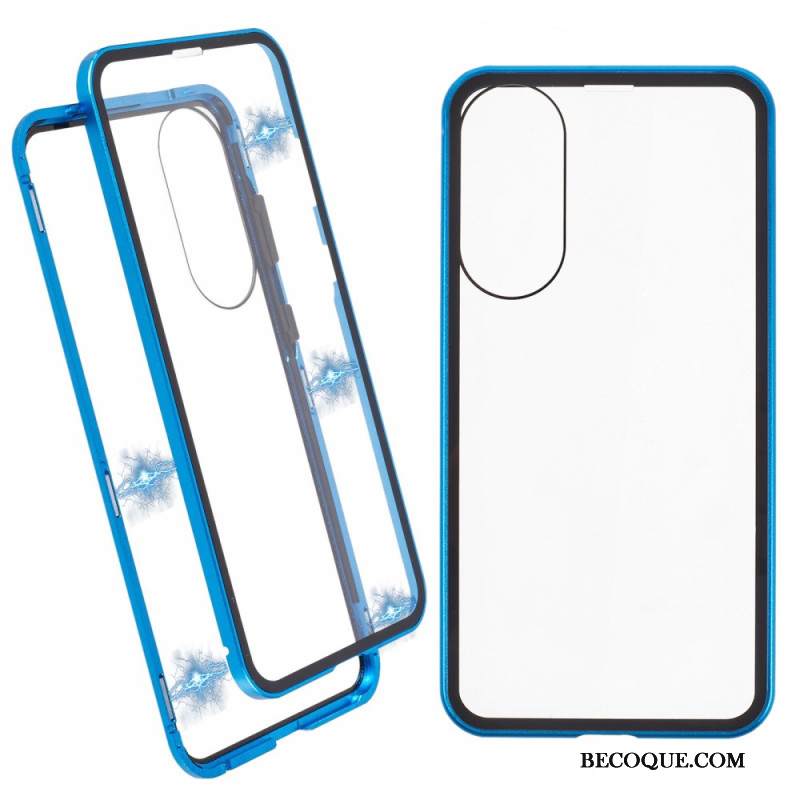 Kuori Samsung Galaxy S25 5g Edge Karkaistu Lasi Ja Magneettinen Kehys