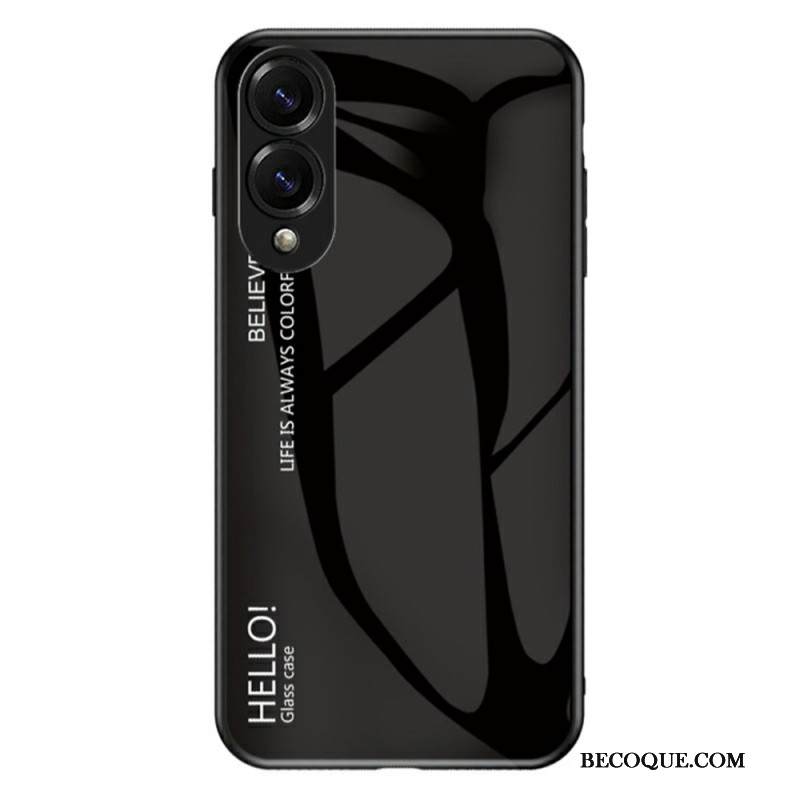 Kuori Samsung Galaxy S25 5g Edge Karkaistusta Lasista Valmistettu Hello