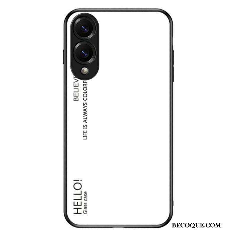 Kuori Samsung Galaxy S25 5g Edge Karkaistusta Lasista Valmistettu Hello