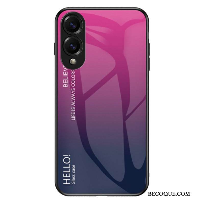 Kuori Samsung Galaxy S25 5g Edge Karkaistusta Lasista Valmistettu Hello