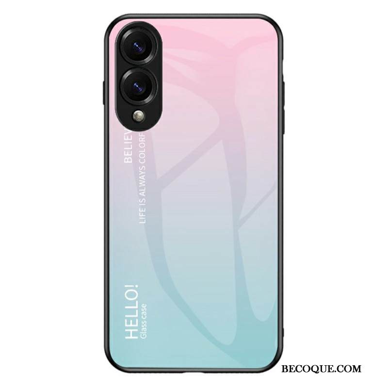 Kuori Samsung Galaxy S25 5g Edge Karkaistusta Lasista Valmistettu Hello