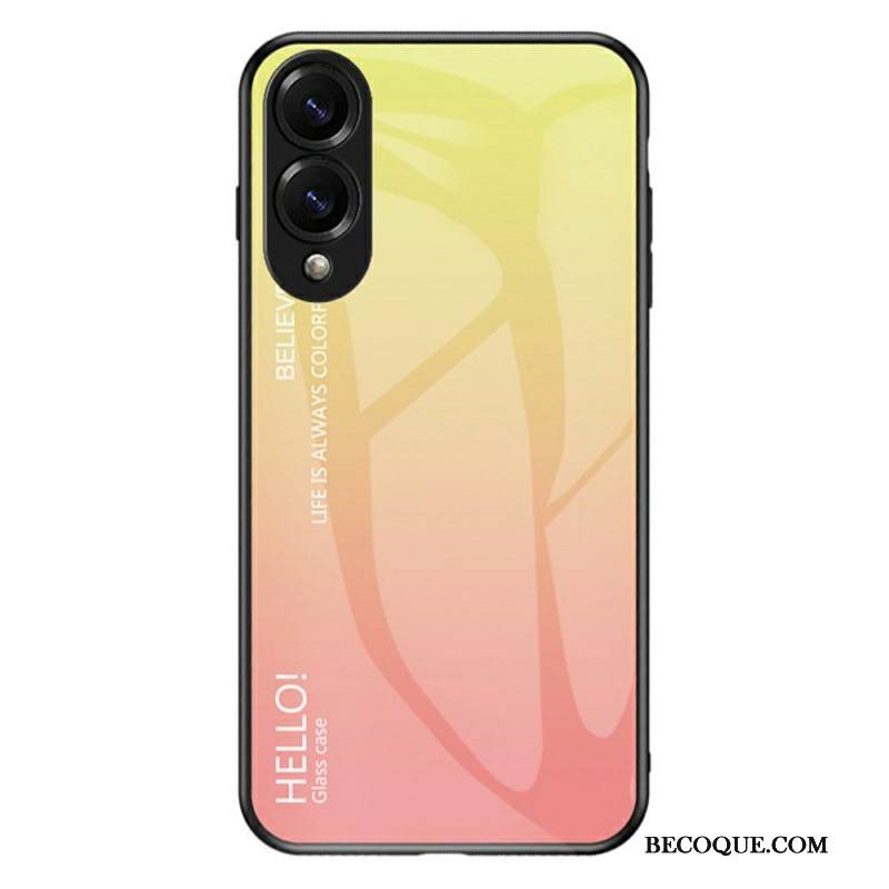 Kuori Samsung Galaxy S25 5g Edge Karkaistusta Lasista Valmistettu Hello