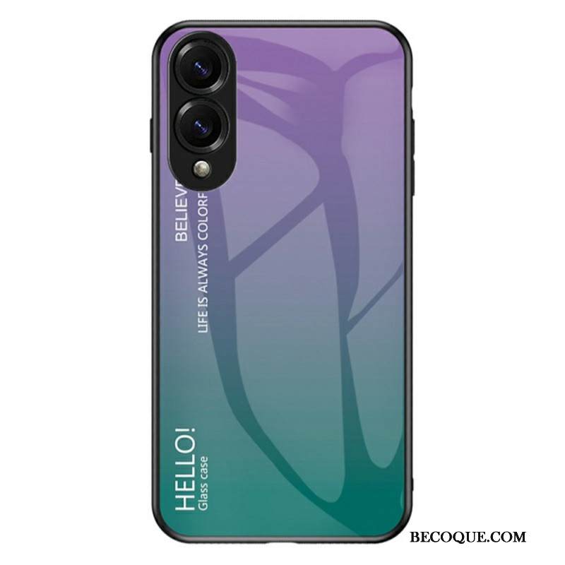 Kuori Samsung Galaxy S25 5g Edge Karkaistusta Lasista Valmistettu Hello