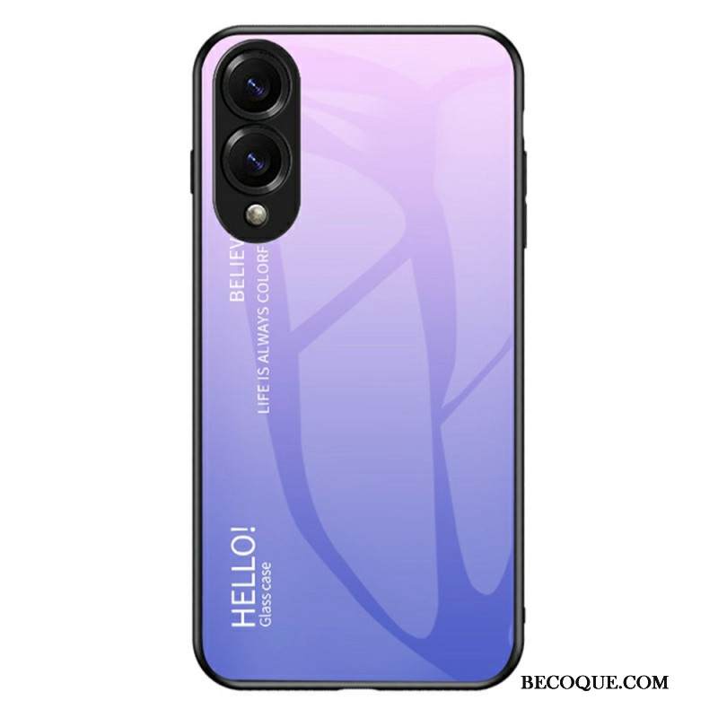 Kuori Samsung Galaxy S25 5g Edge Karkaistusta Lasista Valmistettu Hello