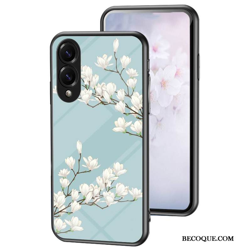 Kuori Samsung Galaxy S25 5g Edge Karkaistusta Lasista Valmistettu Kukkakuvioinen