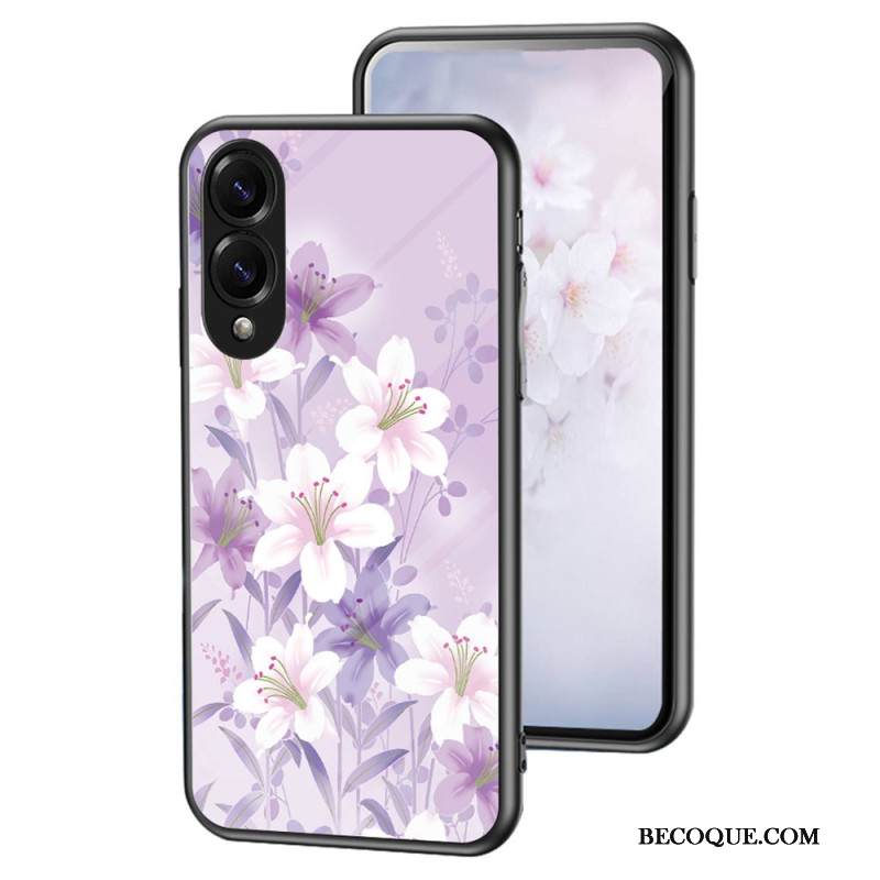 Kuori Samsung Galaxy S25 5g Edge Karkaistusta Lasista Valmistettu Kukkakuvioinen