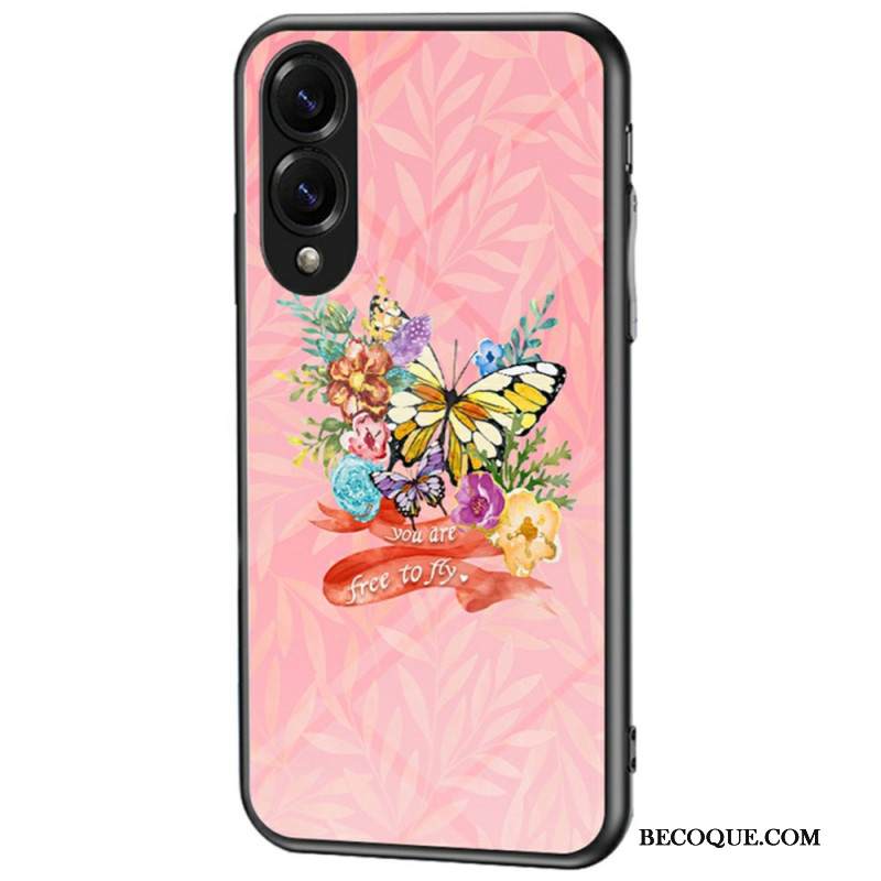 Kuori Samsung Galaxy S25 5g Edge Karkaistusta Lasista Valmistettu Perhonen Suojakuori