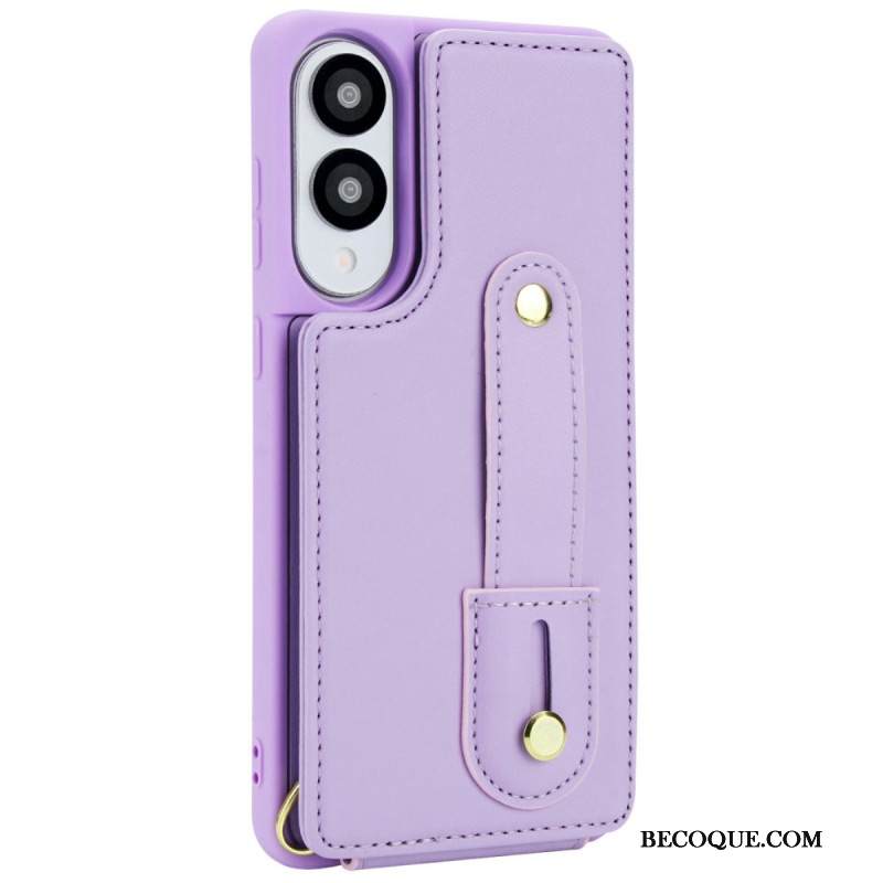 Kuori Samsung Galaxy S25 5g Edge Korttikotelo Hihnalla Ja Olkahihnalla