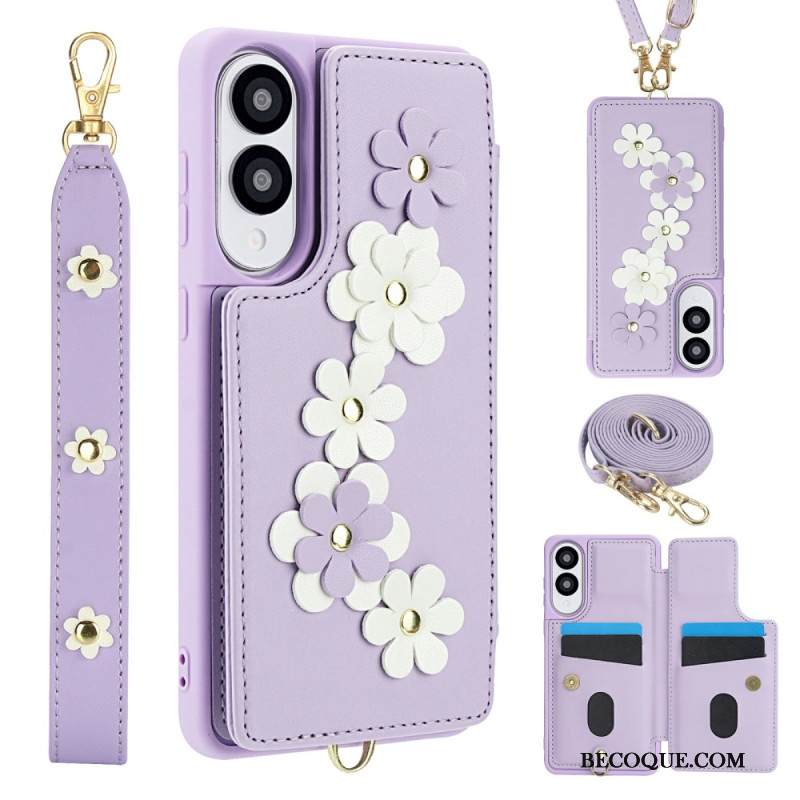 Kuori Samsung Galaxy S25 5g Edge Kukallinen Kaulakorullinen Korttikotelo