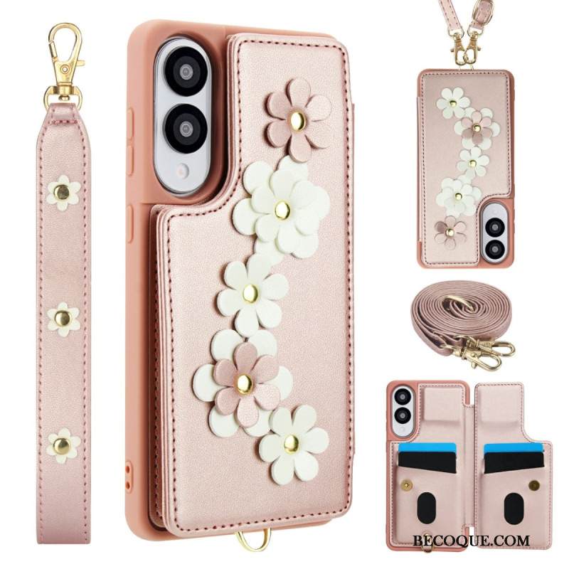 Kuori Samsung Galaxy S25 5g Edge Kukallinen Kaulakorullinen Korttikotelo