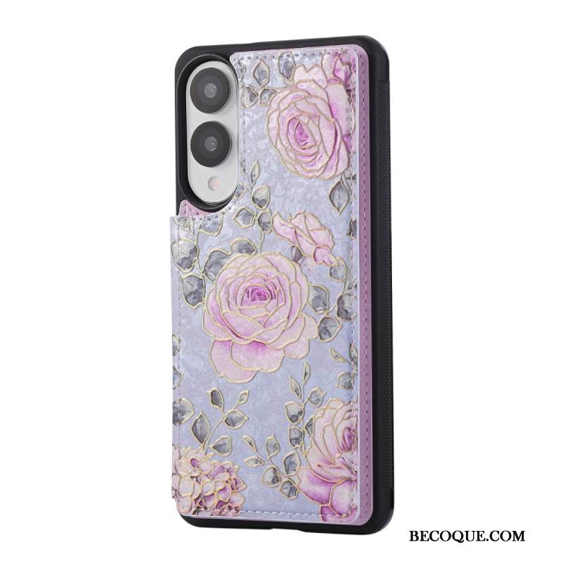 Kuori Samsung Galaxy S25 5g Edge Kukkakuvioinen Korttikotelo