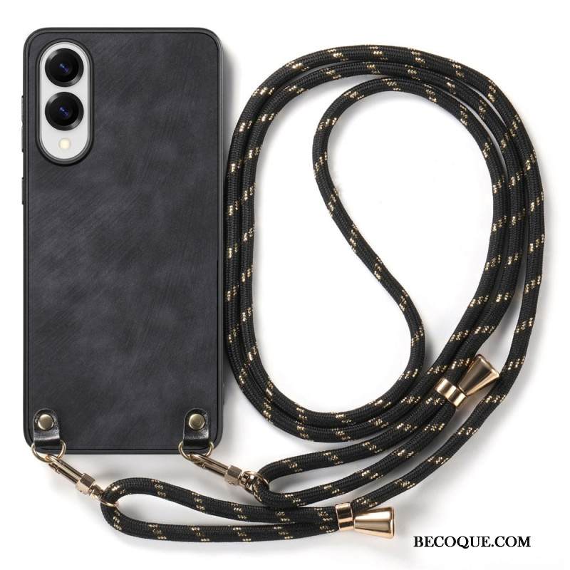 Kuori Samsung Galaxy S25 5g Edge Nahkajäljitelmäinen Johto Vintage-tyylinen Suojakuori