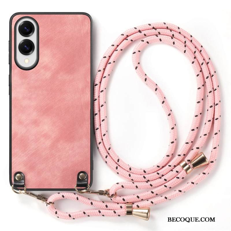 Kuori Samsung Galaxy S25 5g Edge Nahkajäljitelmäinen Johto Vintage-tyylinen Suojakuori