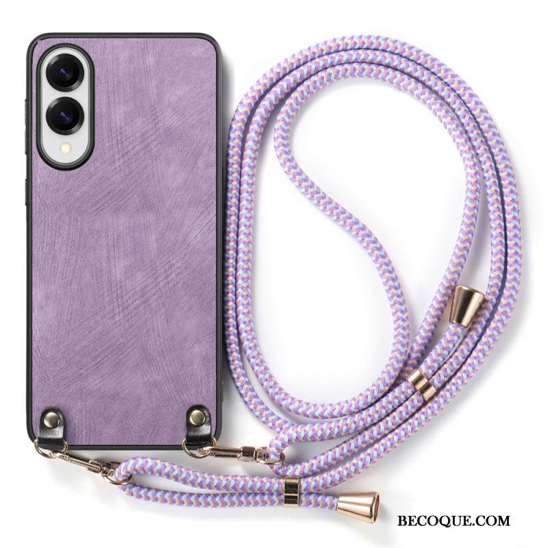 Kuori Samsung Galaxy S25 5g Edge Nahkajäljitelmäinen Johto Vintage-tyylinen Suojakuori