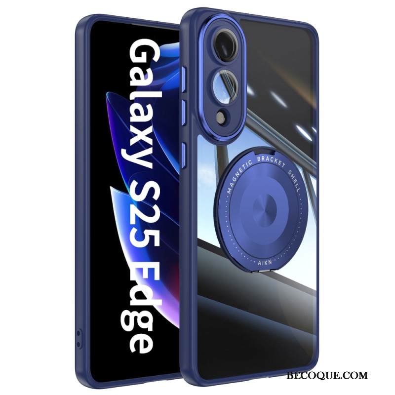 Kuori Samsung Galaxy S25 5g Edge Pyörivä Kiinnitys Ja Linssinsuojus