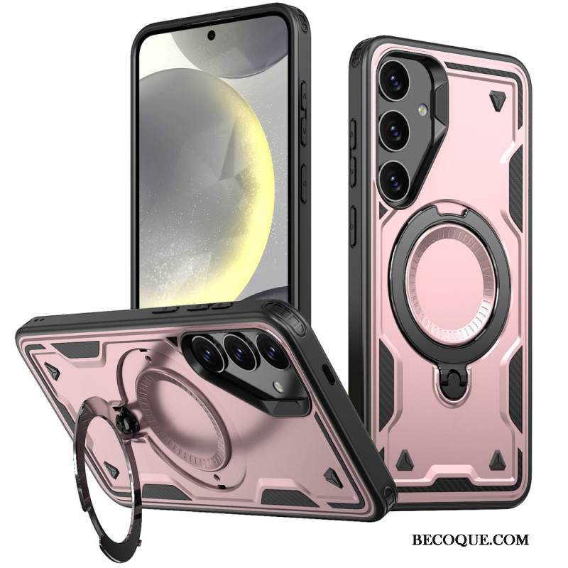 Kuori Samsung Galaxy S25 5g Magsafe-yhteensopiva Sotilasluokan Suoja Ja Jalusta