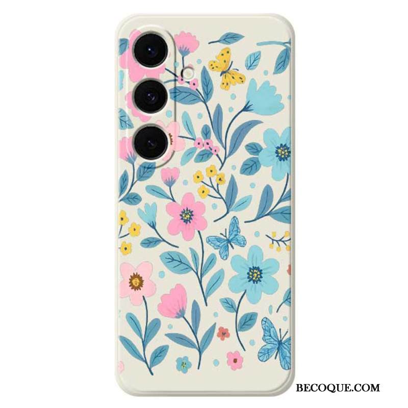 Kuori Samsung Galaxy S25 Fe Kukat-silikoni Suojakuori